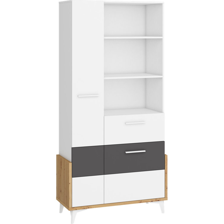Hashtag Home Mazzeo 195cm H x 95cm W Standard Bookcase Wayfair.co.uk